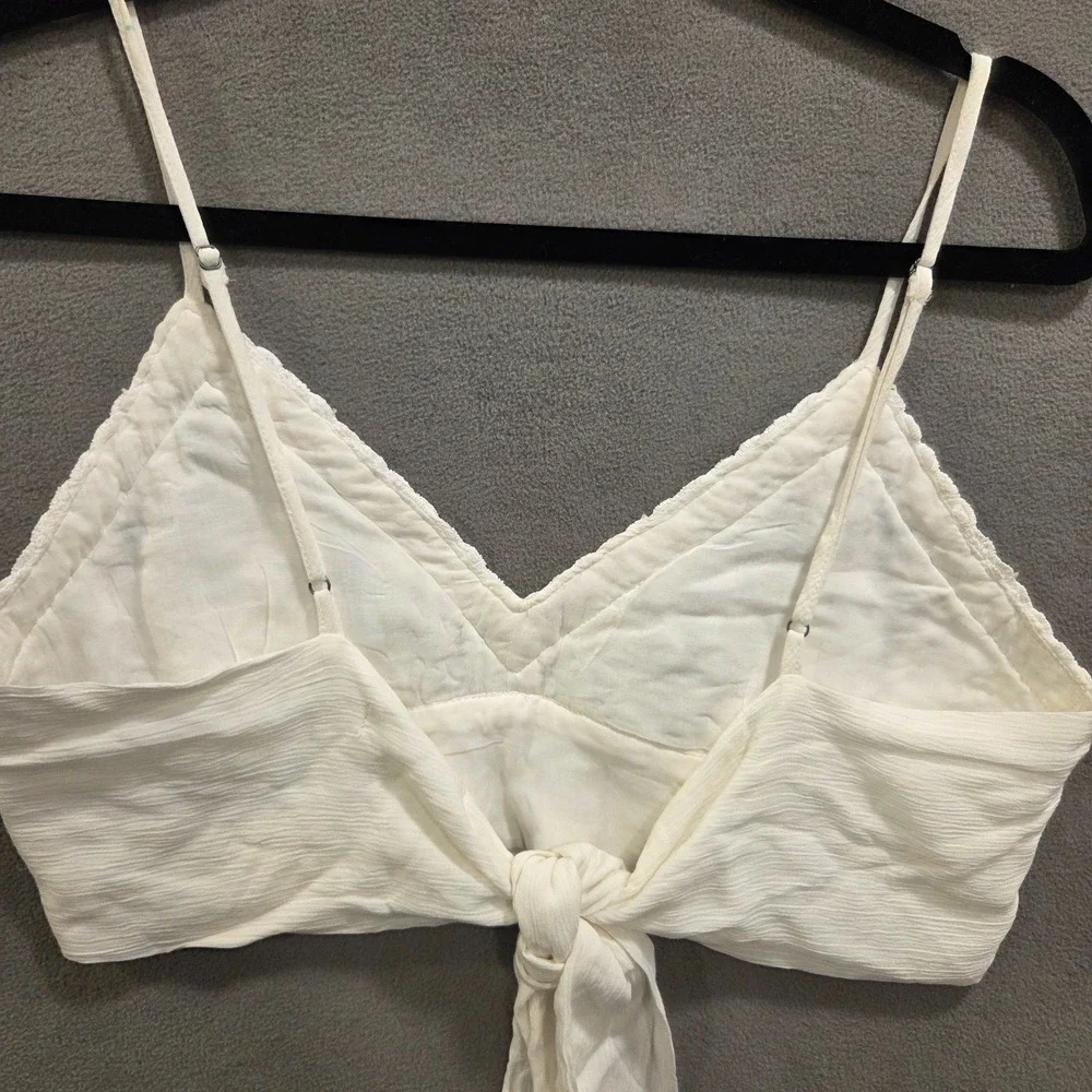 Aeropostale Lace Bralette Bra Top Women's Medium Tie Back‎ Beach Festival Summer